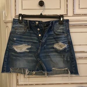 American Eagle Denim Mini Skirt